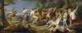 Diana und ihre Nymphen überrascht von der Fauns Barock Peter Paul Rubens